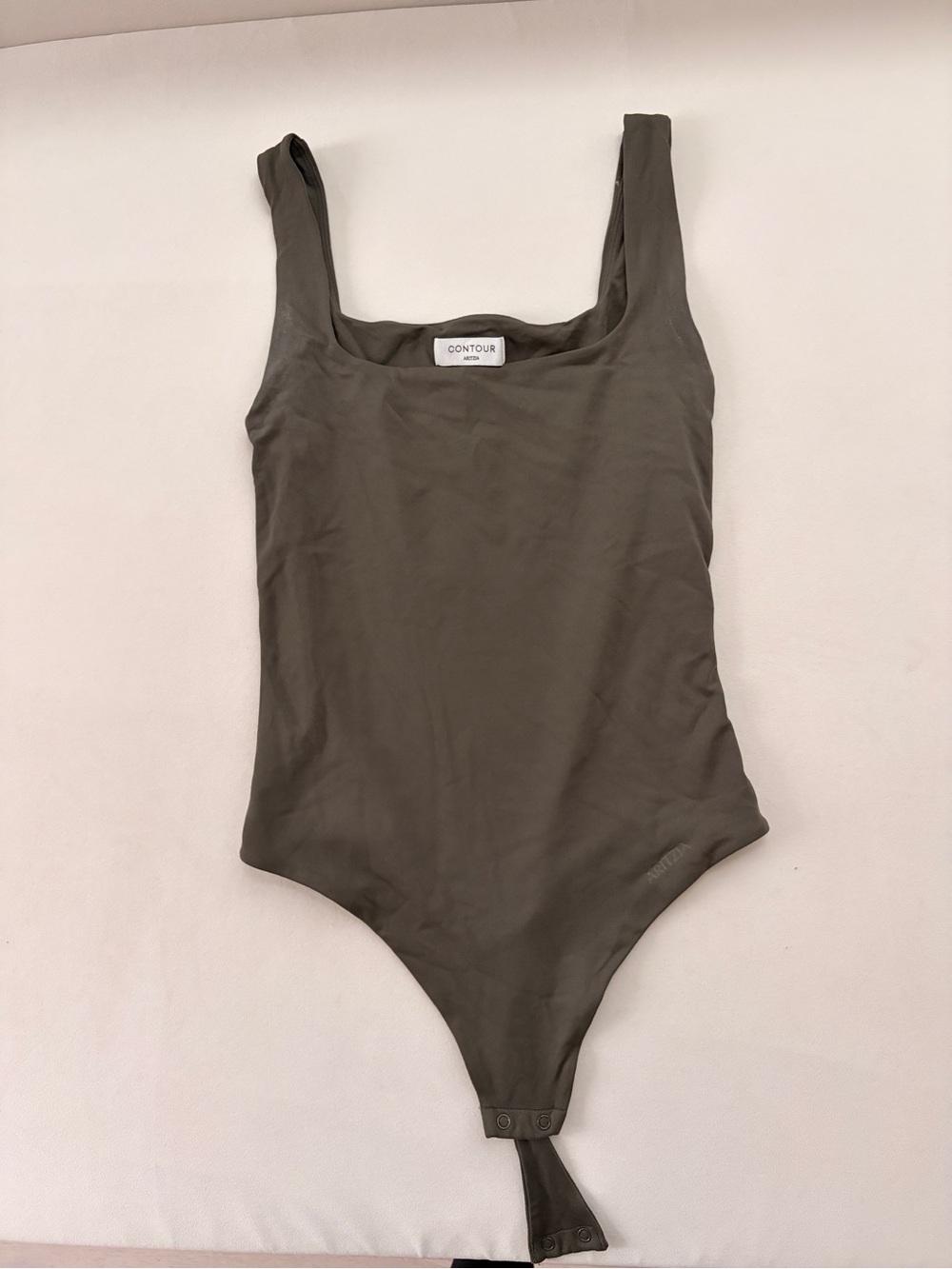 Aritzia Contour Kids Olive Green One-Piece Bodysuit